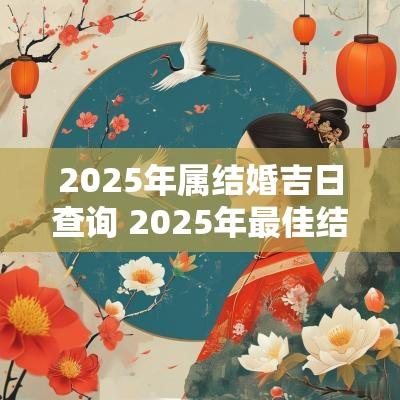 2025年属结婚吉日查询 2025年最佳结婚吉日查询10月26日