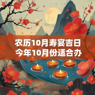 农历10月寿宴吉日 今年10月份适合办寿宴的吉日