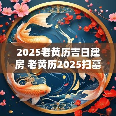 2025老黄历吉日建房 老黄历2025扫墓吉日