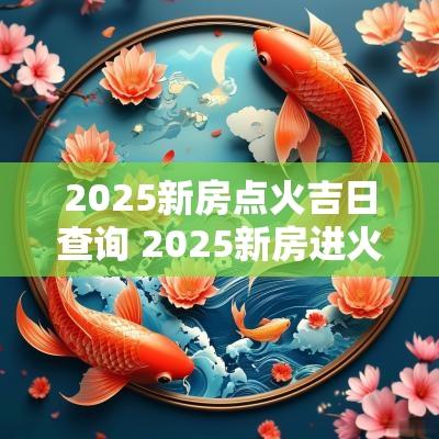 2025新房点火吉日查询 2025新房进火吉日一览表