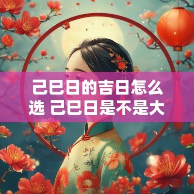 己巳日的吉日怎么选 己巳日是不是大明吉日