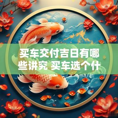 买车交付吉日有哪些讲究 买车选个什么吉日提车好