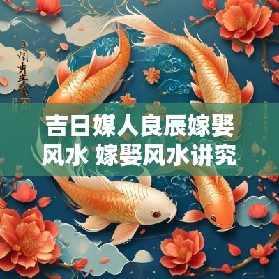 吉日媒人良辰嫁娶风水 嫁娶风水讲究禁忌