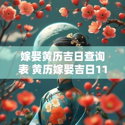 嫁娶黄历吉日查询表 黄历嫁娶吉日11月
