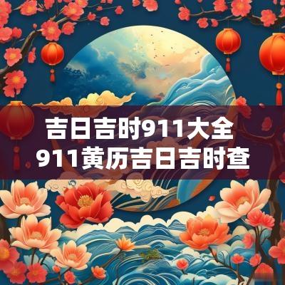 吉日吉时911大全 911黄历吉日吉时查询