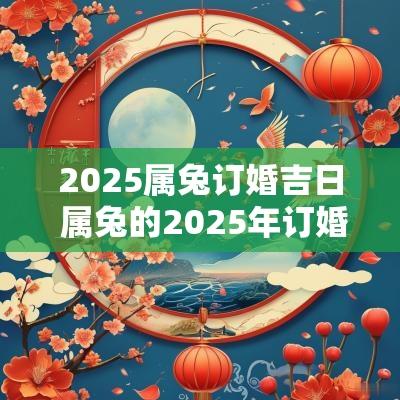 2025属兔订婚吉日 属兔的2025年订婚吉日一览表