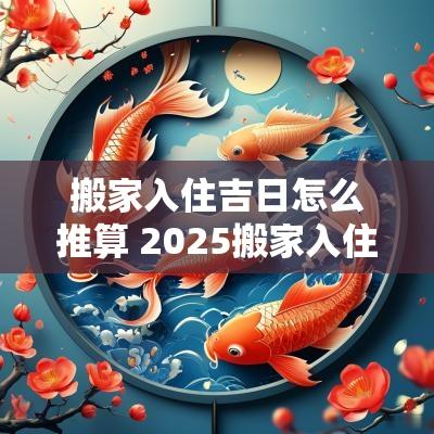 搬家入住吉日怎么推算 2025搬家入住吉日查询