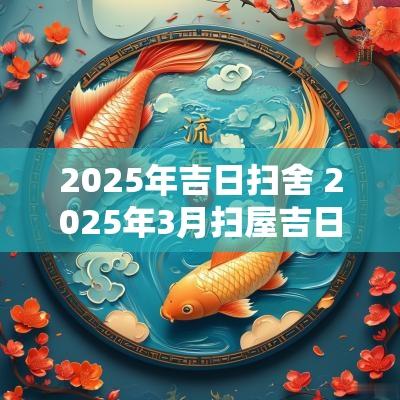 2025年吉日扫舍 2025年3月扫屋吉日