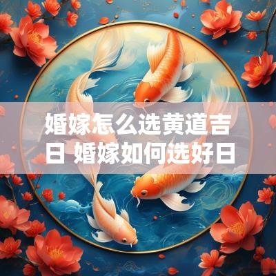 婚嫁怎么选黄道吉日 婚嫁如何选好日子
