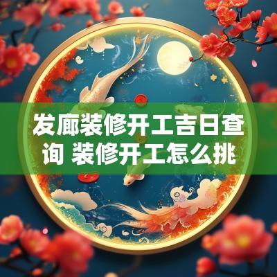 发廊装修开工吉日查询 装修开工怎么挑选吉日