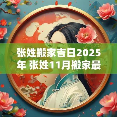 张姓搬家吉日2025年 张姓11月搬家最好吉日