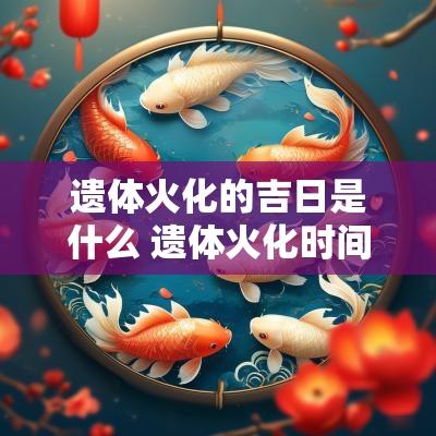 遗体火化的吉日是什么 遗体火化时间的法律规定