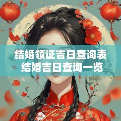 结婚领证吉日查询表 结婚吉日查询一览表