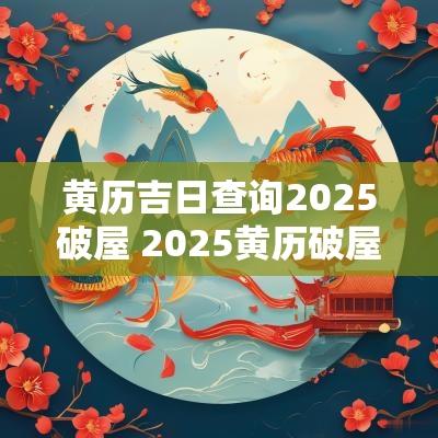 黄历吉日查询2025破屋 2025黄历破屋吉日查询