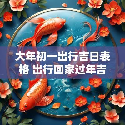 大年初一出行吉日表格 出行回家过年吉日吉时查询