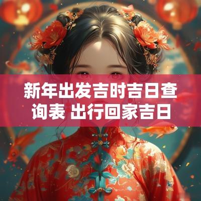 新年出发吉时吉日查询表 出行回家吉日吉时查询