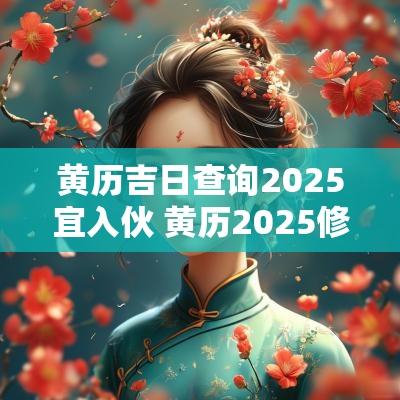 黄历吉日查询2025宜入伙 黄历2025修房吉日查询