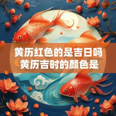 黄历红色的是吉日吗 黄历吉时的颜色是红色代表什么