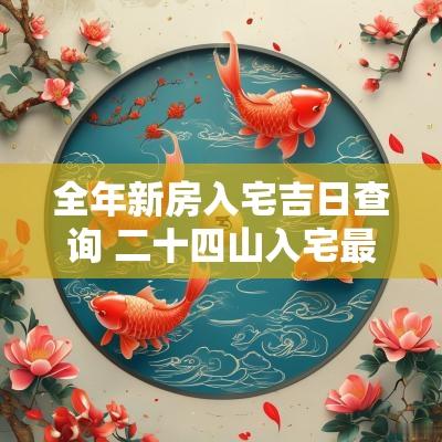 全年新房入宅吉日查询 二十四山入宅最佳吉日