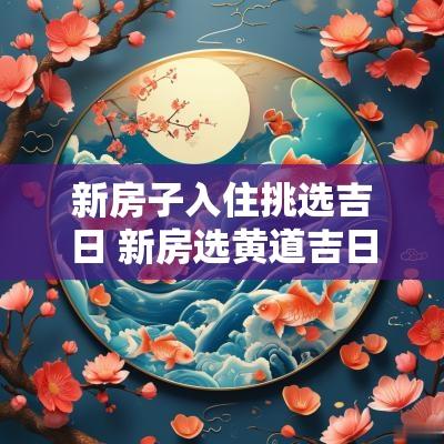 新房子入住挑选吉日 新房选黄道吉日入宅