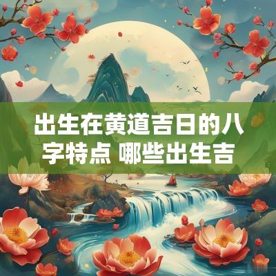 出生在黄道吉日的八字特点 哪些出生吉日命硬