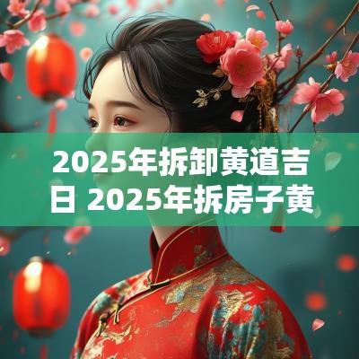 2025年拆卸黄道吉日 2025年拆房子黄道吉日