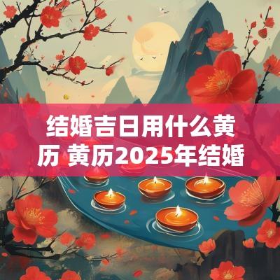 结婚吉日用什么黄历 黄历2025年结婚吉日