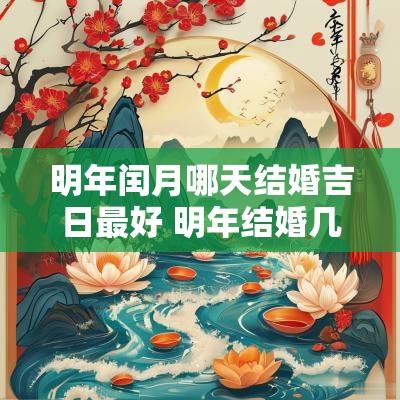 明年闰月哪天结婚吉日最好 明年结婚几月几日最好