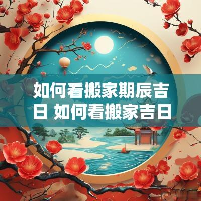 如何看搬家期辰吉日 如何看搬家吉日吉时和时辰