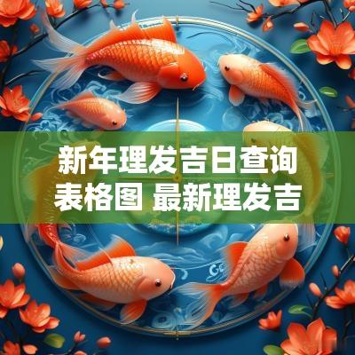新年理发吉日查询表格图 最新理发吉日查询表大全