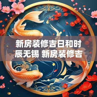 新房装修吉日和时辰无锡 新房装修吉日一览表