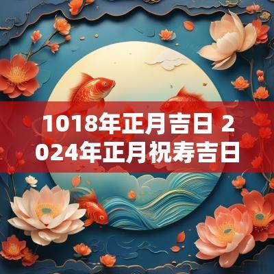 1018年正月吉日 2025年正月祝寿吉日