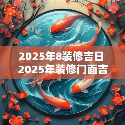 2025年8装修吉日 2025年装修门面吉日