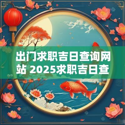 出门求职吉日查询网站 2025求职吉日查询