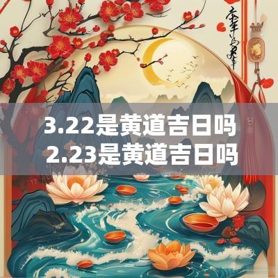 3.22是黄道吉日吗 2.23是黄道吉日吗