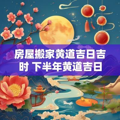 房屋搬家黄道吉日吉时 下半年黄道吉日吉时搬家入宅