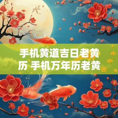 手机黄道吉日老黄历 手机万年历老黄历