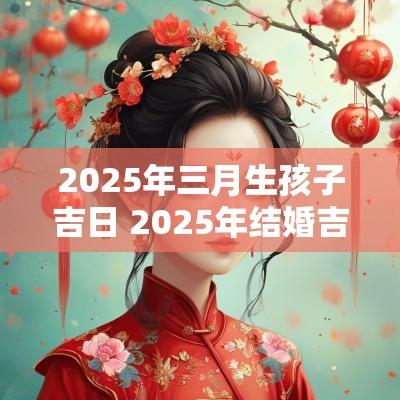 2025年三月生孩子吉日 2025年结婚吉日一览表