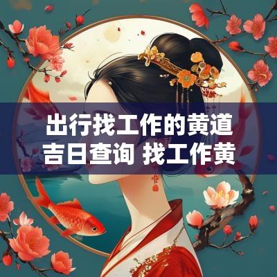 出行找工作的黄道吉日查询 找工作黄道吉日一览表