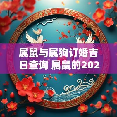 属鼠与属狗订婚吉日查询 属鼠的2025年订婚吉日