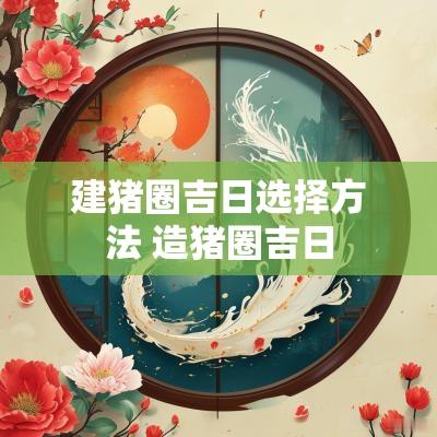 建猪圈吉日选择方法 造猪圈吉日