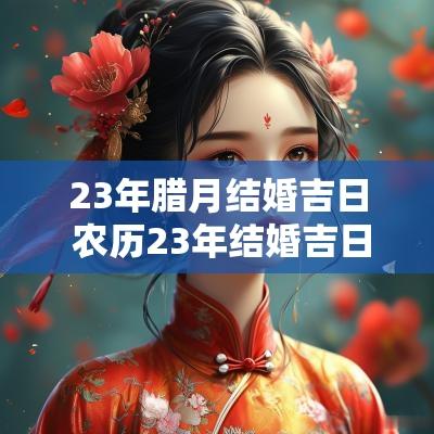 23年腊月结婚吉日 农历23年结婚吉日一览表