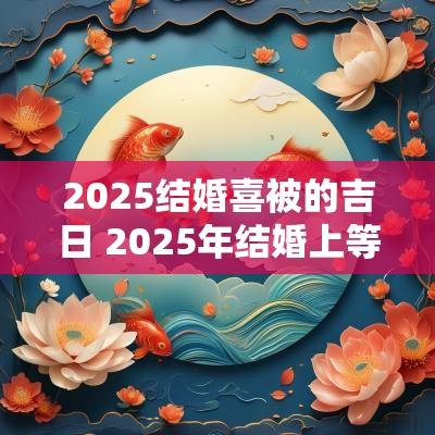 2025结婚喜被的吉日 2025年结婚上等吉日