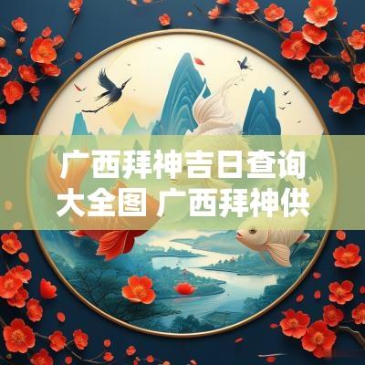 广西拜神吉日查询大全图 广西拜神供品摆放