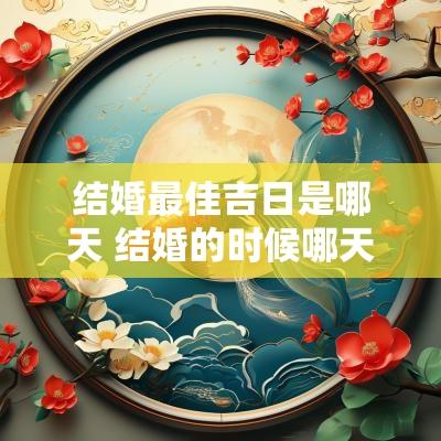 结婚最佳吉日是哪天 结婚的时候哪天是黄道吉日