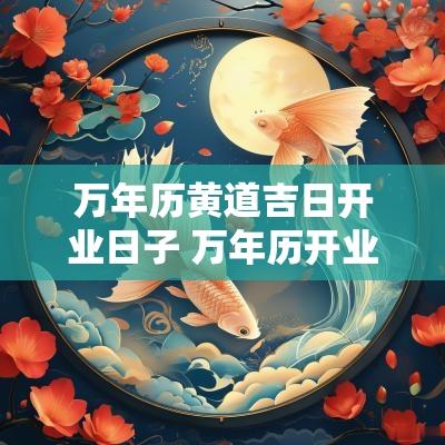 万年历黄道吉日开业日子 万年历开业吉日2025年