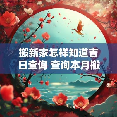 搬新家怎样知道吉日查询 查询本月搬新家入室吉日