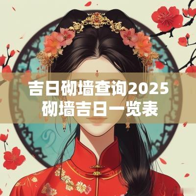 吉日砌墙查询2025 砌墙吉日一览表