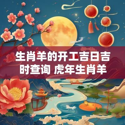 生肖羊的开工吉日吉时查询 蛇年生肖羊的开工吉日吉时