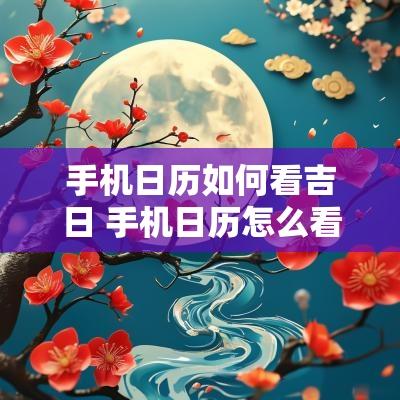 手机日历如何看吉日 手机日历怎么看好日子吉日